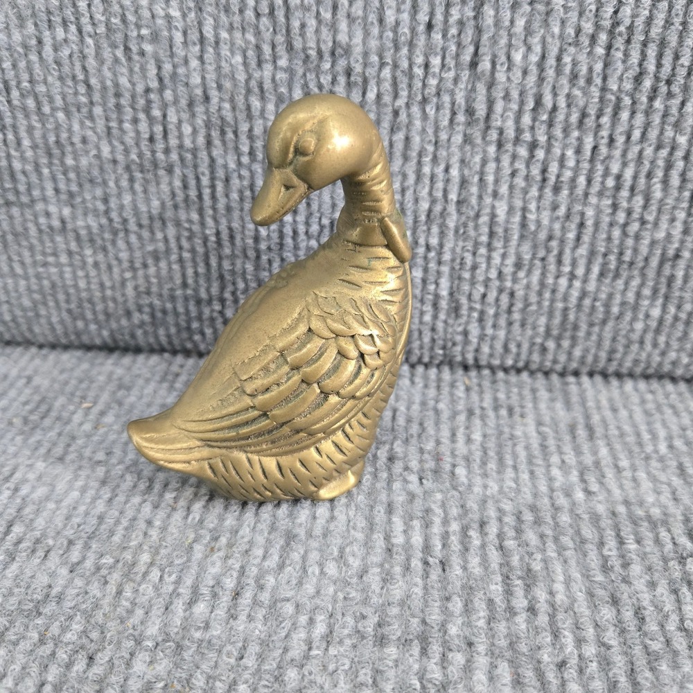 Brass Duck Figurine 3.5"